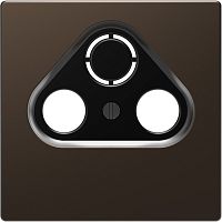 Лицевая панель Schneider Electric Merten D-Life для 3-м. розетки TV+R+SAT мокко картинка